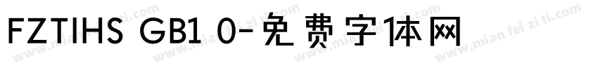 FZTIHS GB1 0字体转换